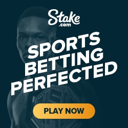 Stake crypto casino and official partner of UFC and Everton FC.